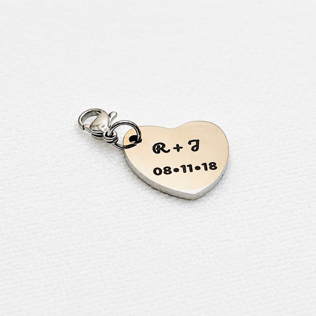 Stainless Steel Heart Charm