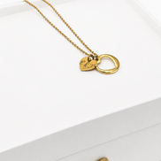 Interlocking Hearts Engraved Necklace