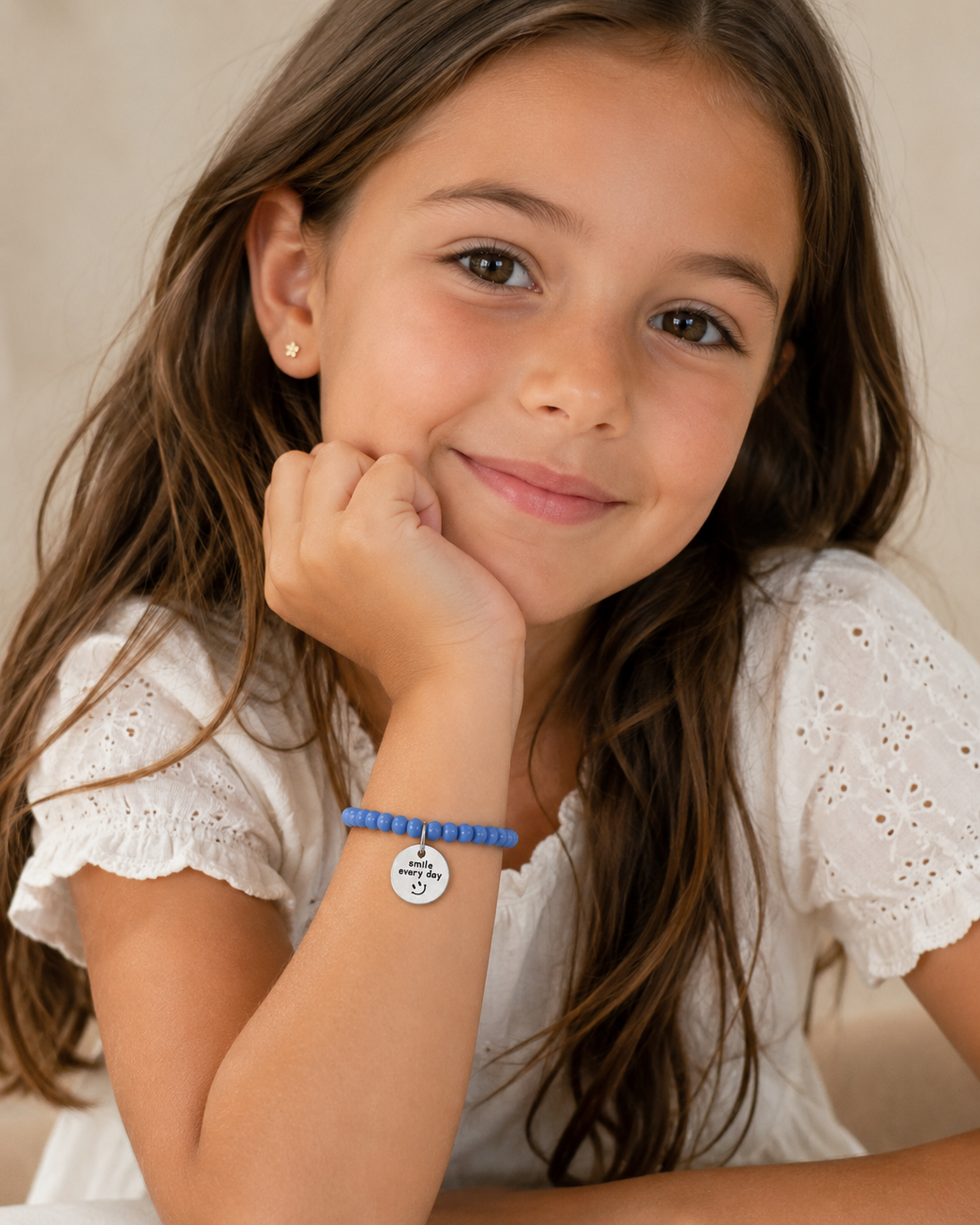 Smile Every Day Kids Beaded Bracelet