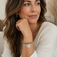 Never Ever Give Up Beaded Bracelet
