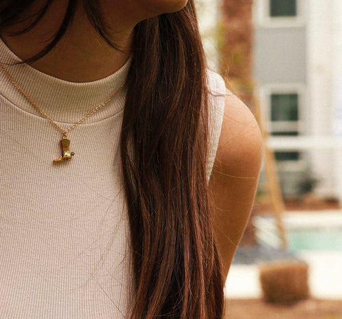 Boot Western Necklace