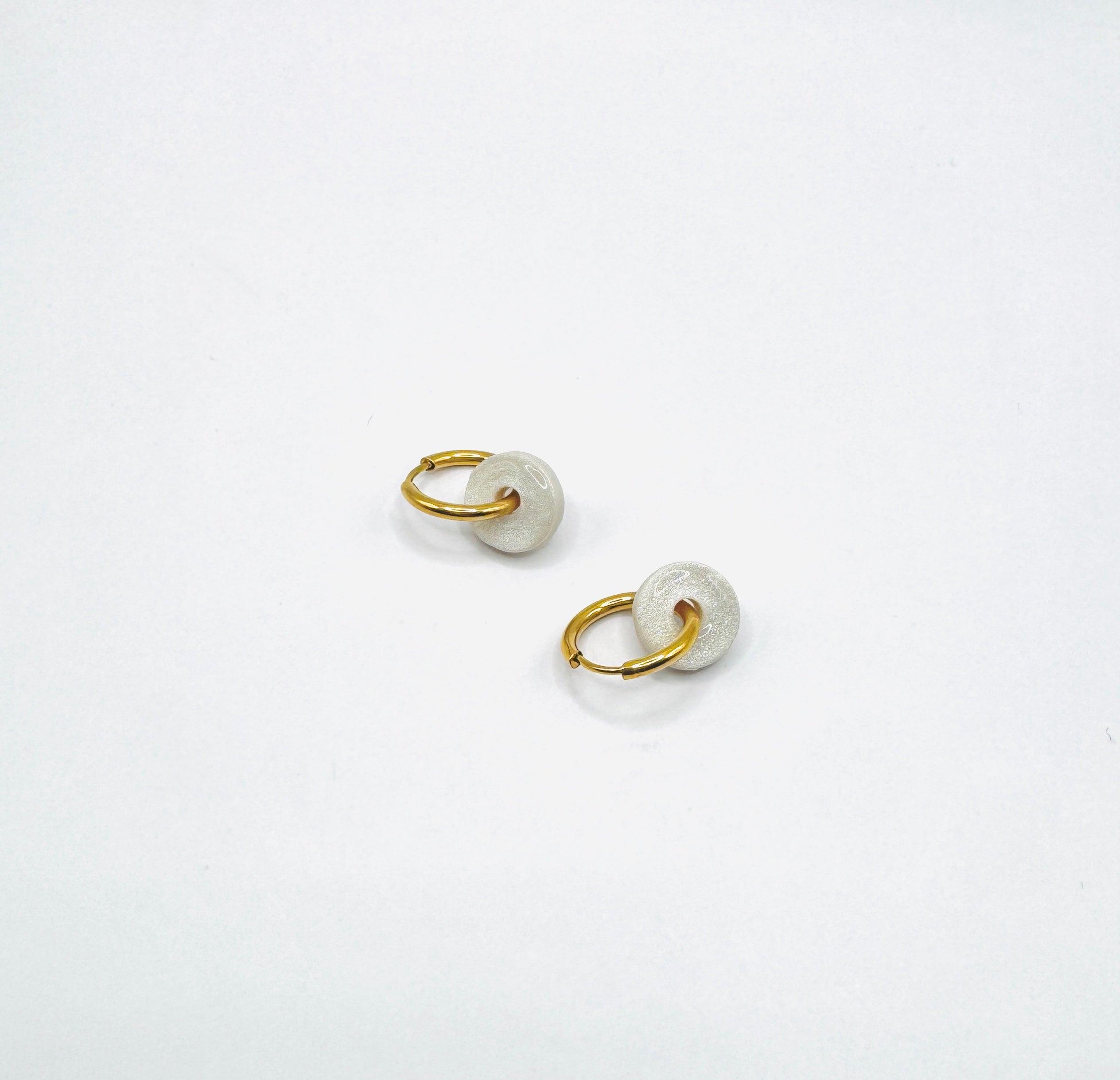 Tiny Donut Polymer Clay Earrings