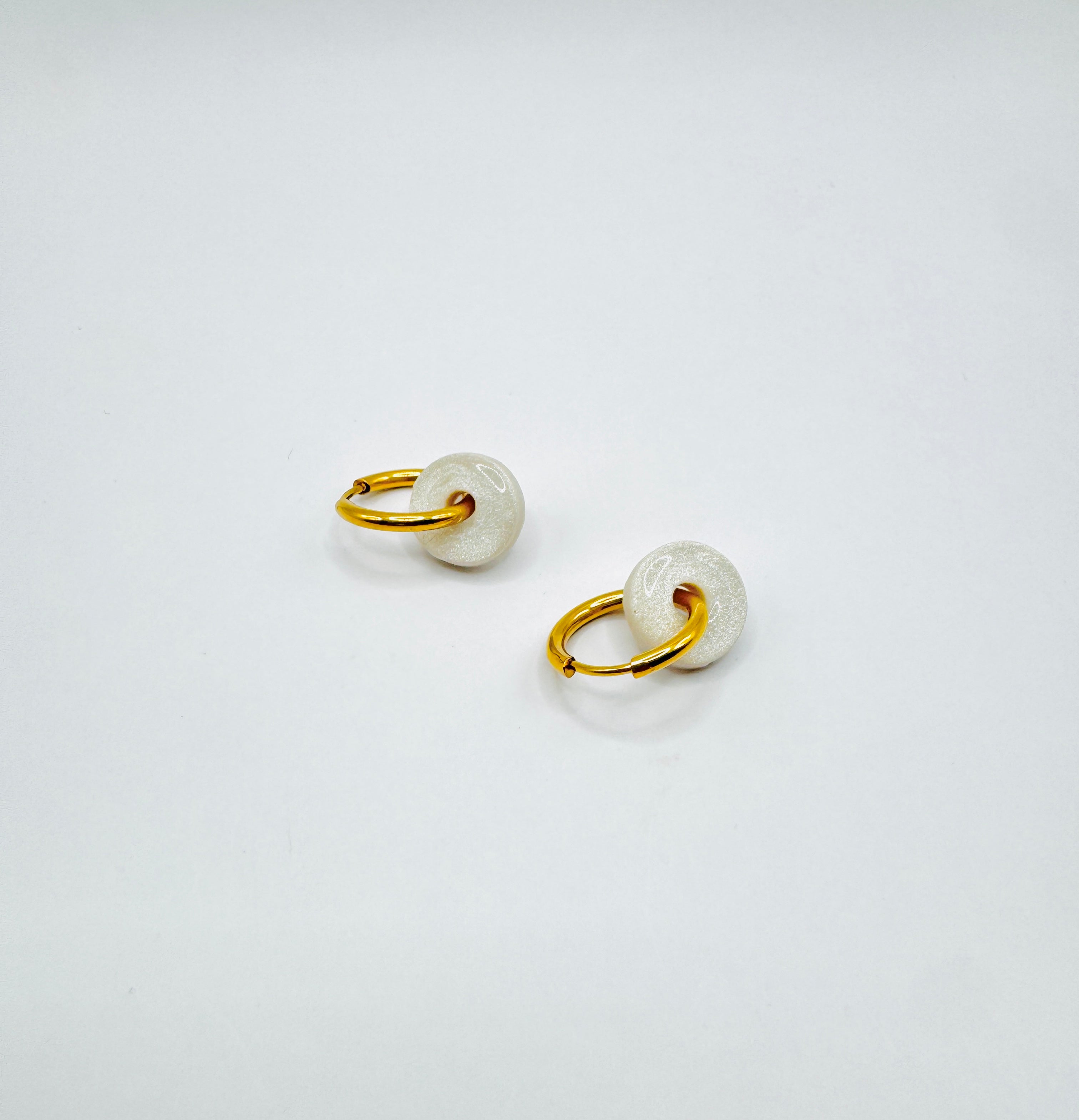 Tiny Donut Polymer Clay Earrings