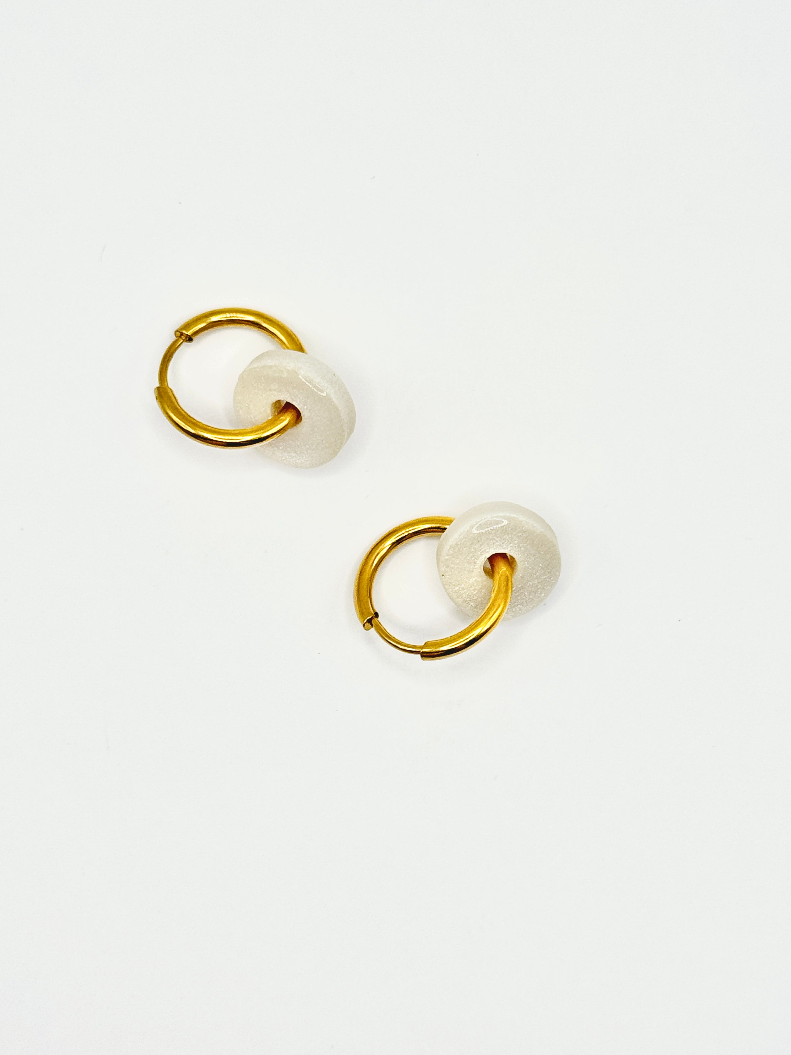 Tiny Donut Polymer Clay Earrings