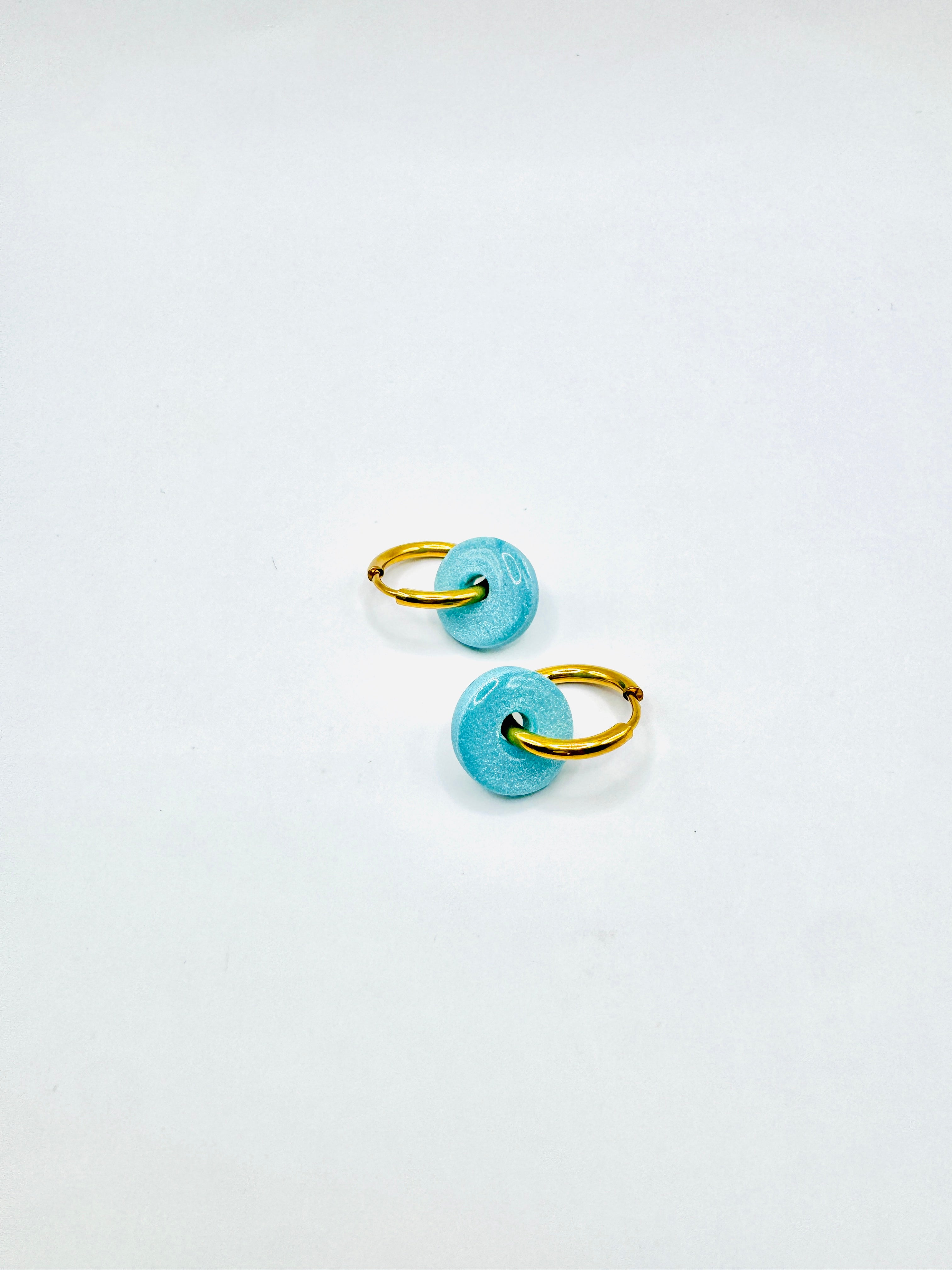 Tiny Donut Polymer Clay Earrings