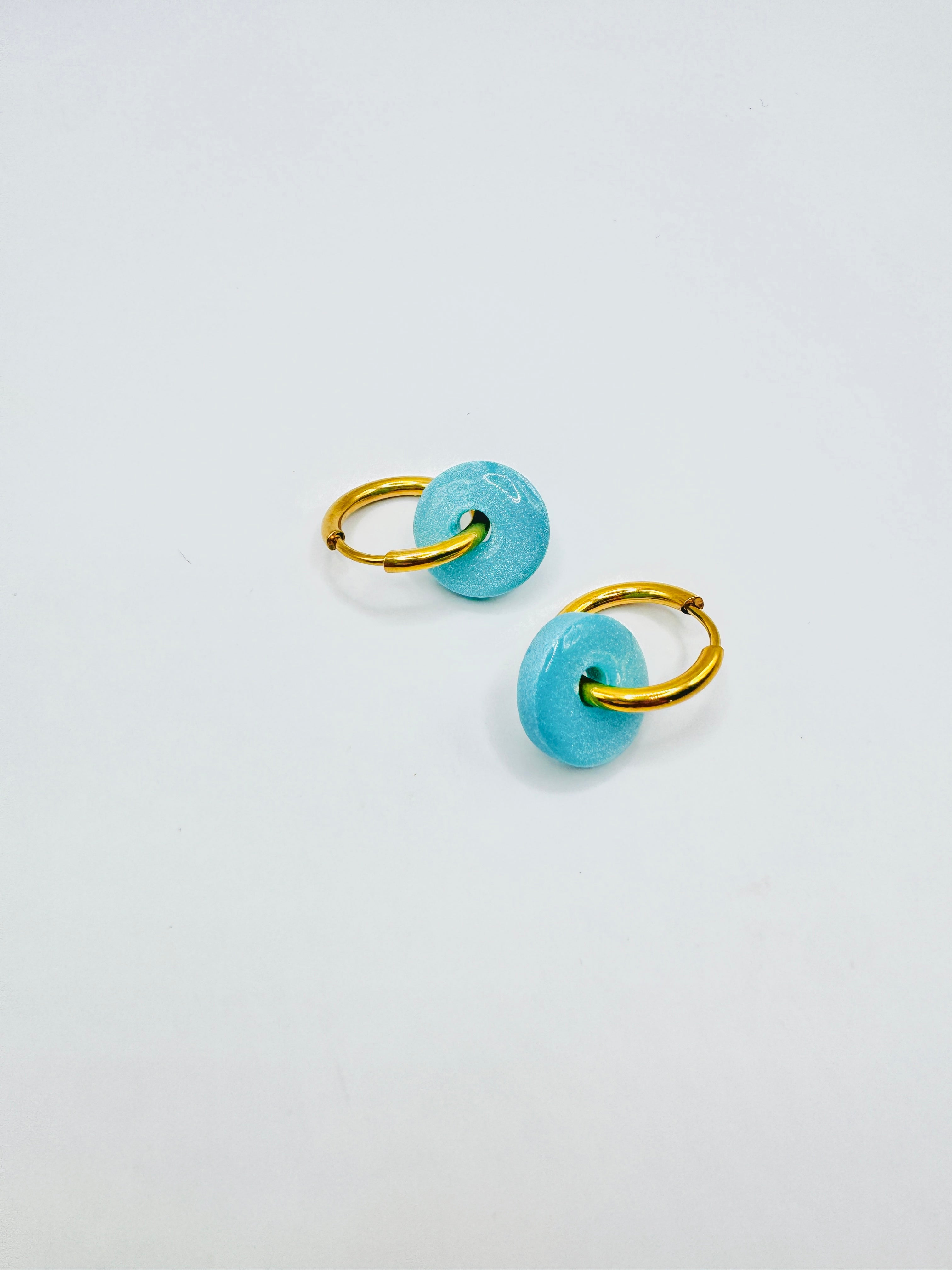 Tiny Donut Polymer Clay Earrings