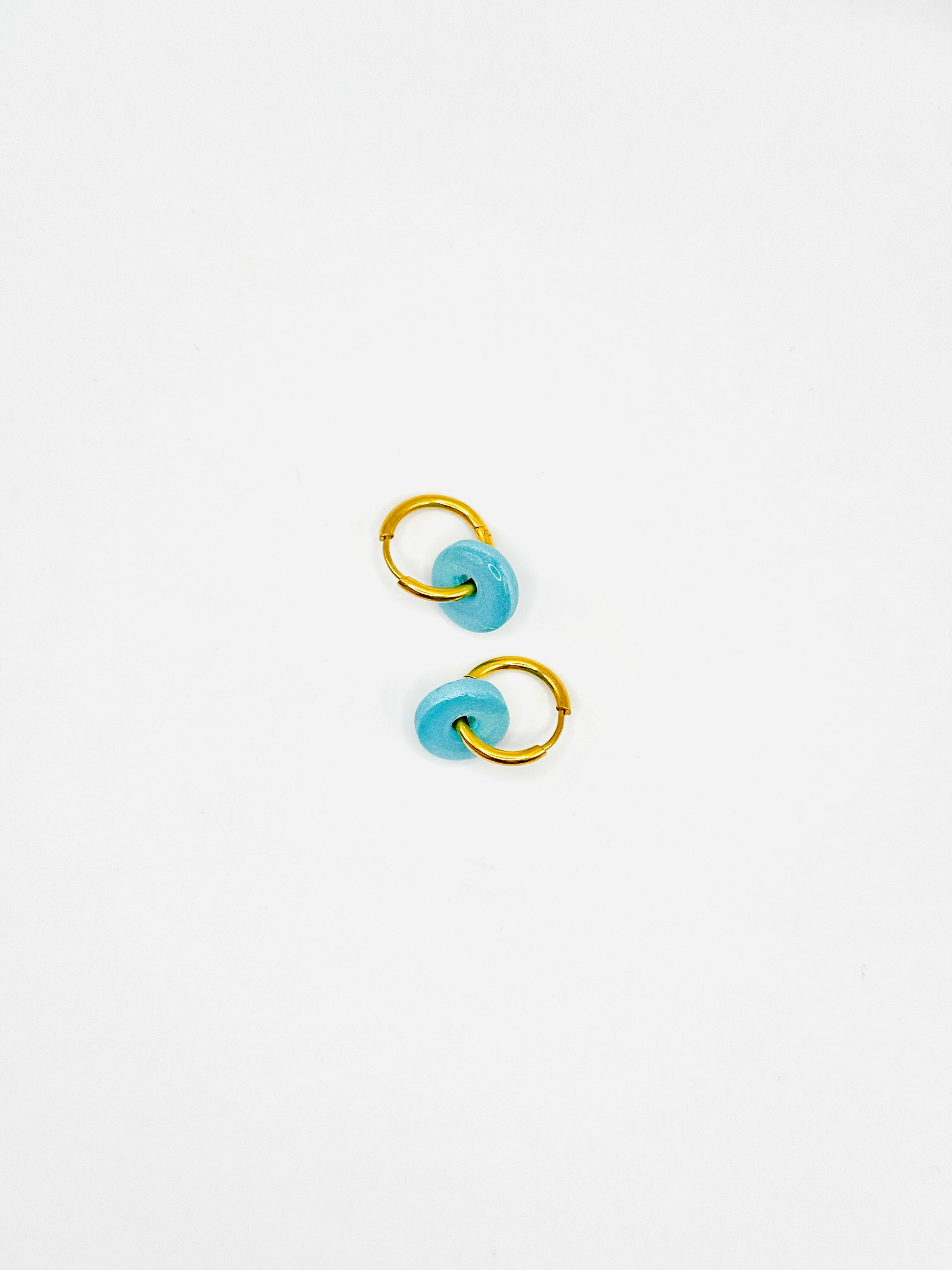 Tiny Donut Polymer Clay Earrings