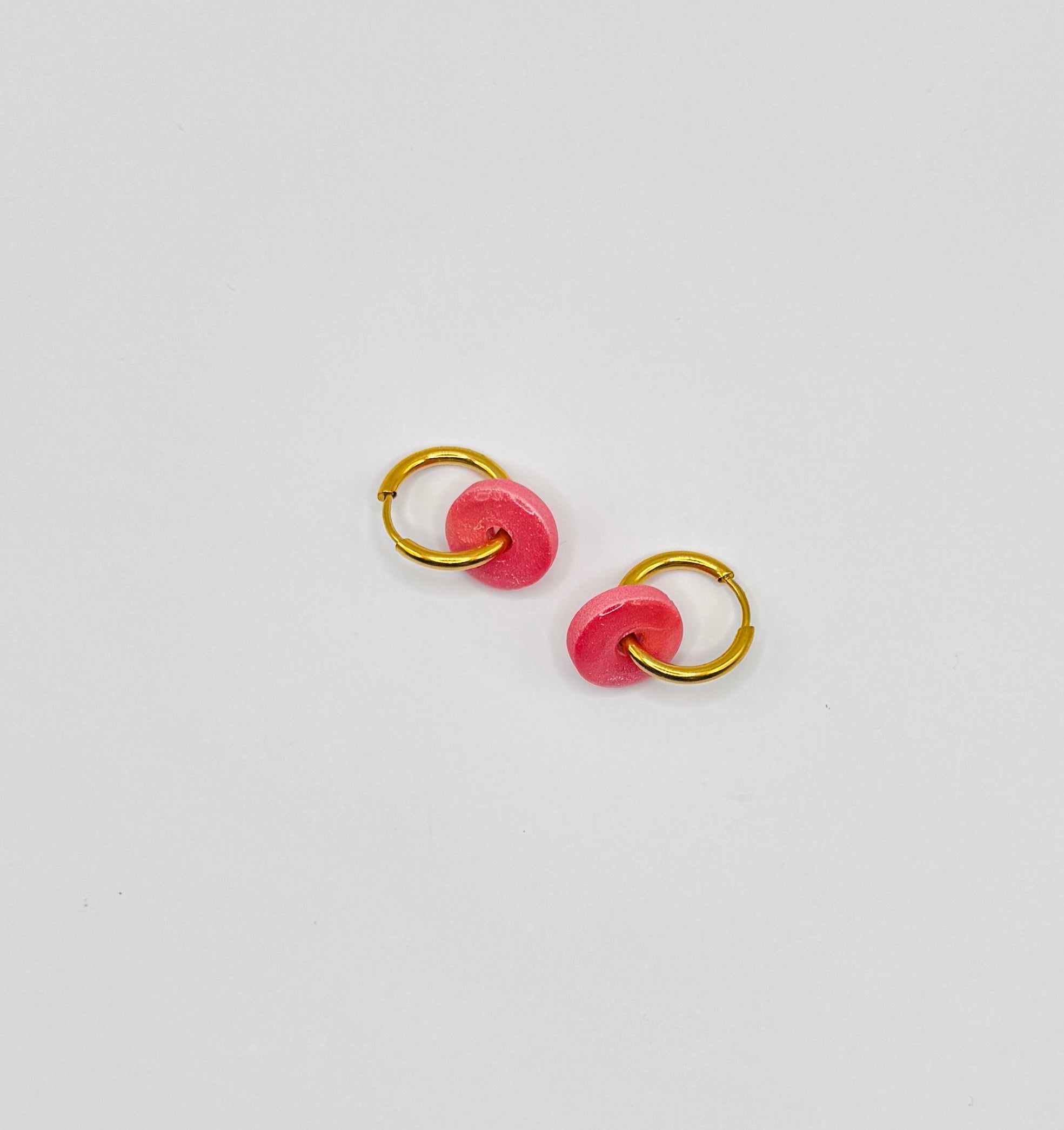 Tiny Donut Polymer Clay Earrings