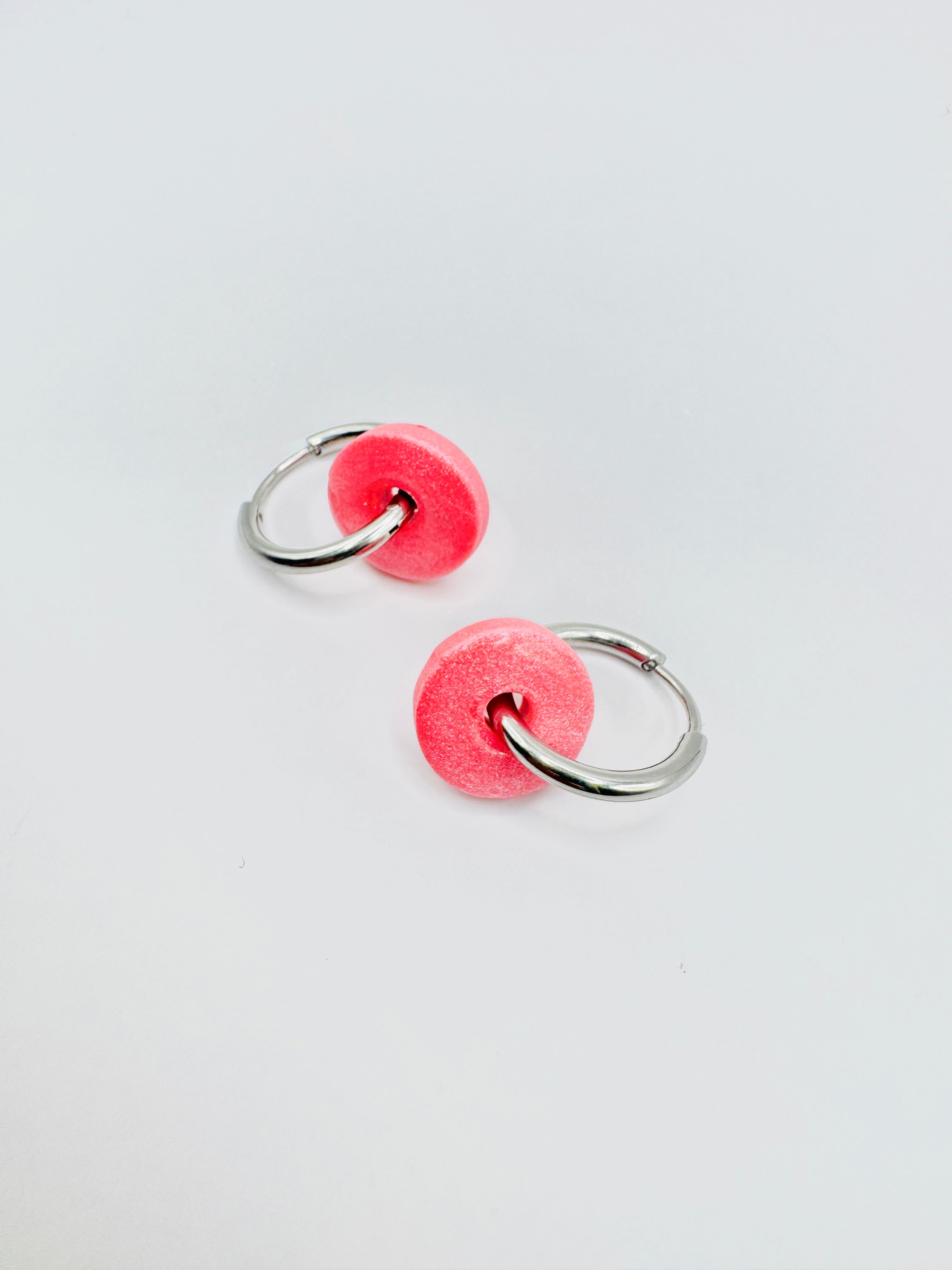 Tiny Donut Polymer Clay Earrings