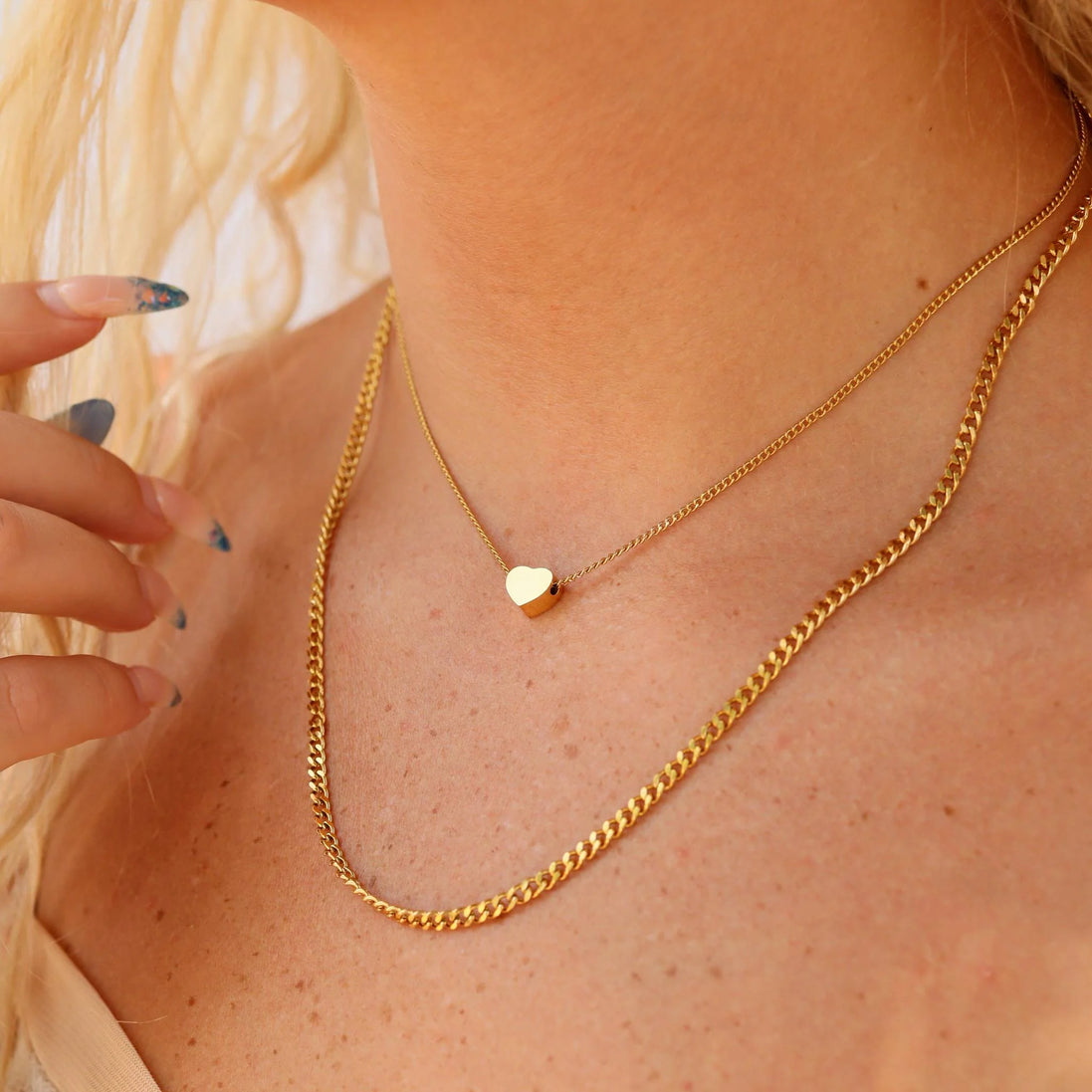 Initial Heart Layered Necklace
