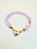 Magnetic-Heart Bracelet Quartz
