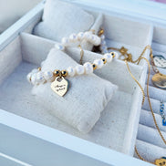 Baroque Pearl Engraved Necklace