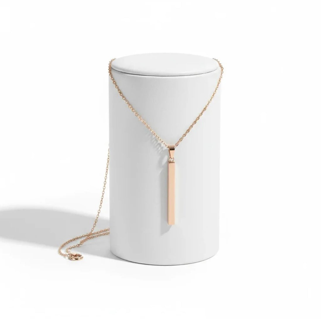 4-Sided Engraved Bar Necklace