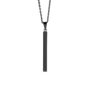 4-Sided Engraved Bar Necklace