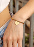 Pulsera Ajustable de Cuentas con Dije de Corazón