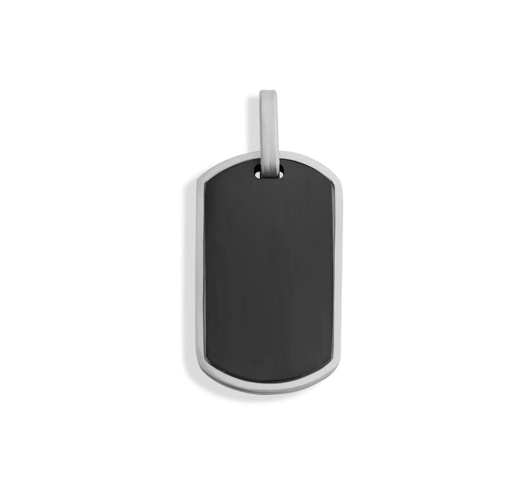 Black Silver Tag