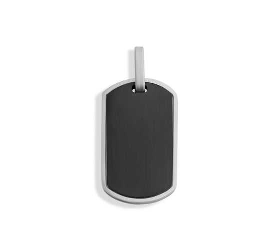 Black Silver Tag