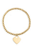 Pulsera elástica de corazón