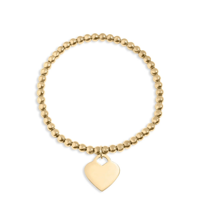 Pulsera elástica de corazón