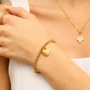 Pulsera elástica de corazón