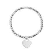 Pulsera elástica de corazón