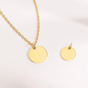 Classic Round Engraved Necklace