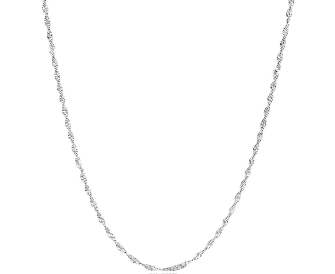 Twisted Singapore Silver