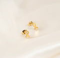 Cancer Ribbon Stud Earring