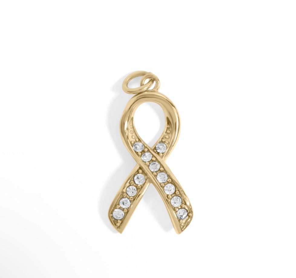 Heart & Ribbon Charm Necklace