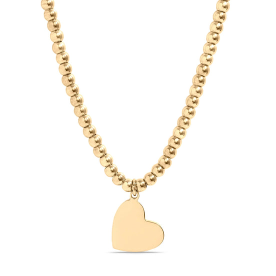 Collar elástico con corazón