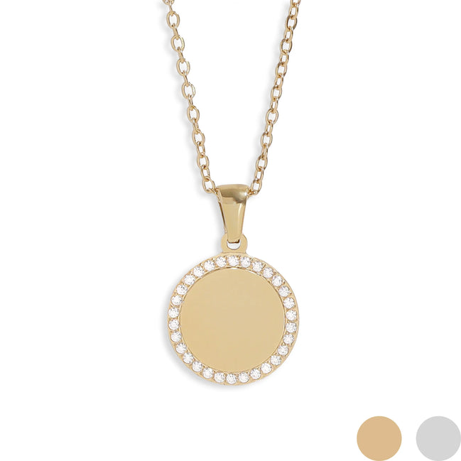 Collar Disco Cristal Halo