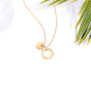 Interlocking Hearts Engraved Necklace